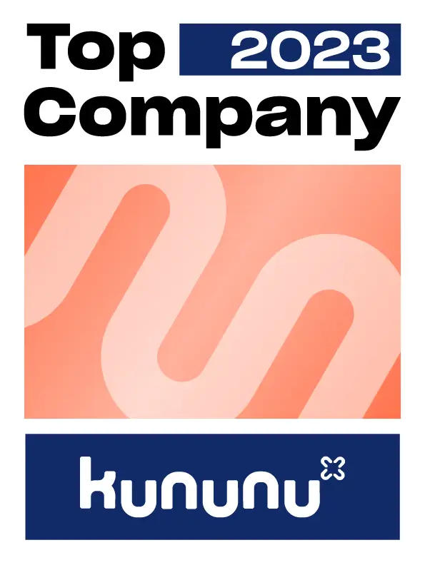Kununu Top Company 2023 Auszeichnung.